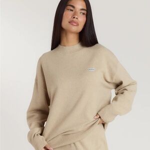 Lounge Cuffed Crew Neck Knitted Jumper